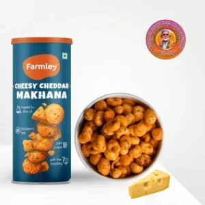 Cheesy Cheddar Makhana | சீஸி செடார் மக்கானா – 55g – Farmley