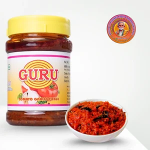 Tomato & Garlic Pickle | தக்காளி பூண்டு கலவை ஊறுகாய் – 300g – Guru Pickles
