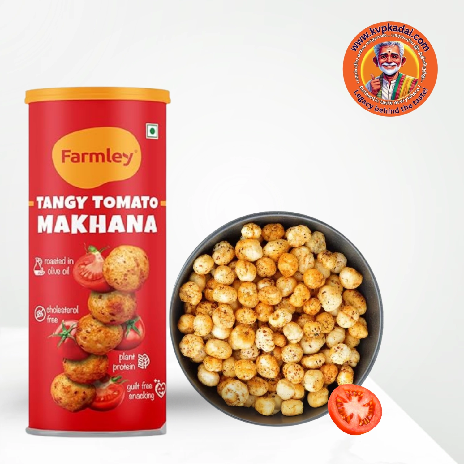 Tangy Tomato Makhana | தக்காளி மக்கானா – 55g – Farmley
